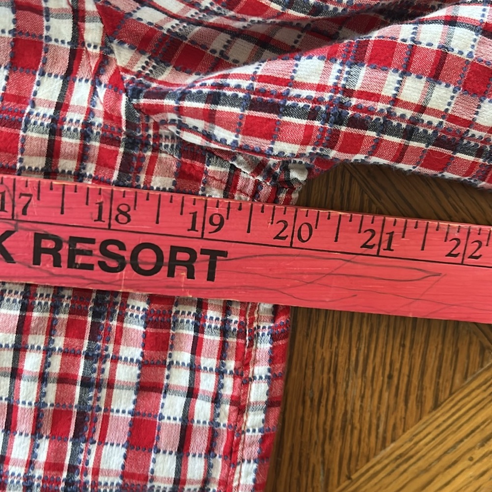 Red, White and Blue Plaid Shirt - Picture 12 of 16